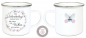 Preview: ♥ Tasse Emailletasse Becher, wer Schmetterlinge lachen hört... Dankeschön, Geburtstag, Muttertag, Vatertag, Abschied, Jubiläum, Geschenk, Becher von Lüttentüddel